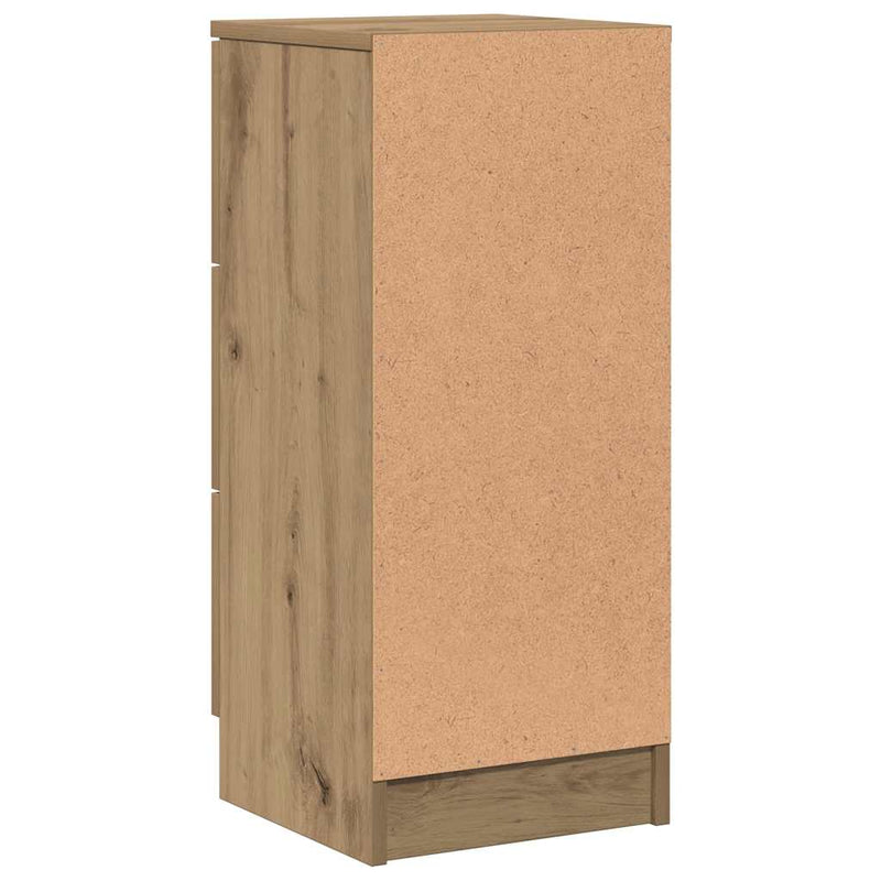 Dulapuri, 2 buc., stejar artizanal, 30x30x70 cm, lemn compozit