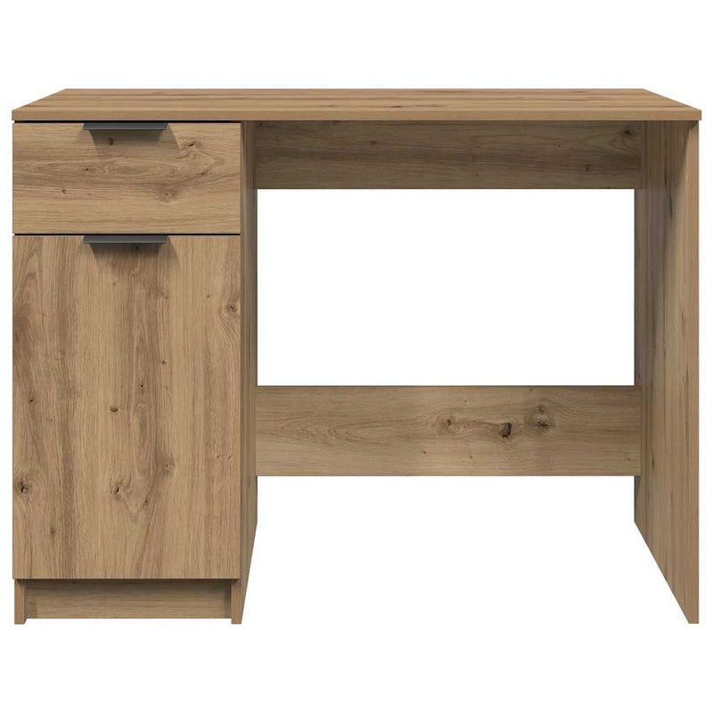Birou, stejar artizanal, 100x50x75 cm, lemn prelucrat