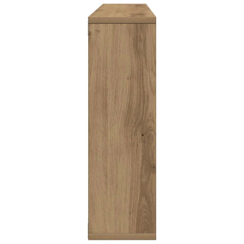 Raft de perete, stejar artizanal, 85x16x52,5 cm, lemn stratificat
