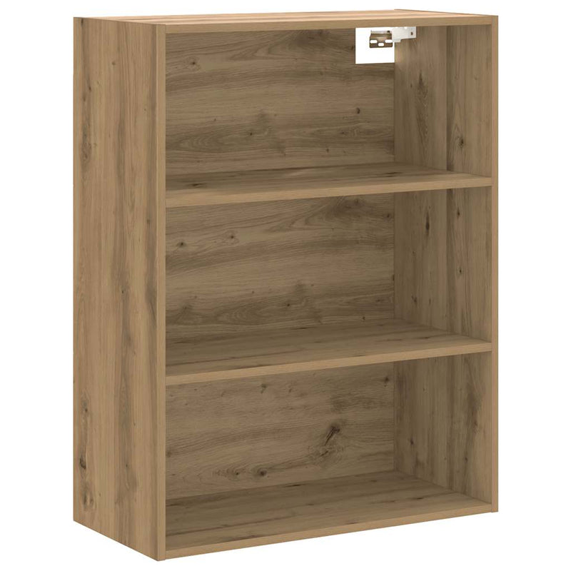 Dulap de perete suspendat, Stejar artizanal, 69,5x32,5x90 cm