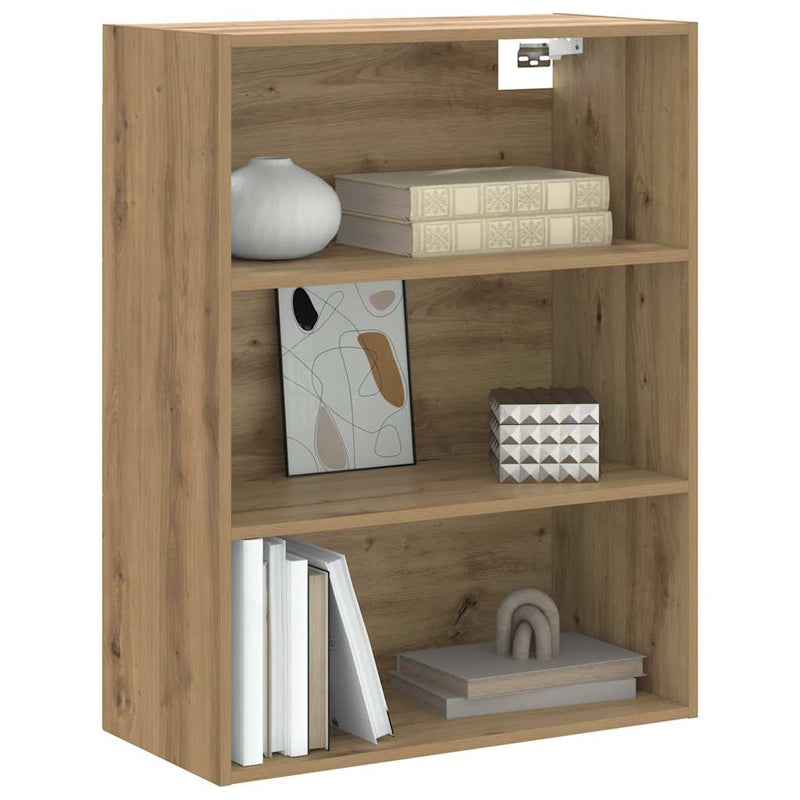 Dulap de perete suspendat, Stejar artizanal, 69,5x32,5x90 cm