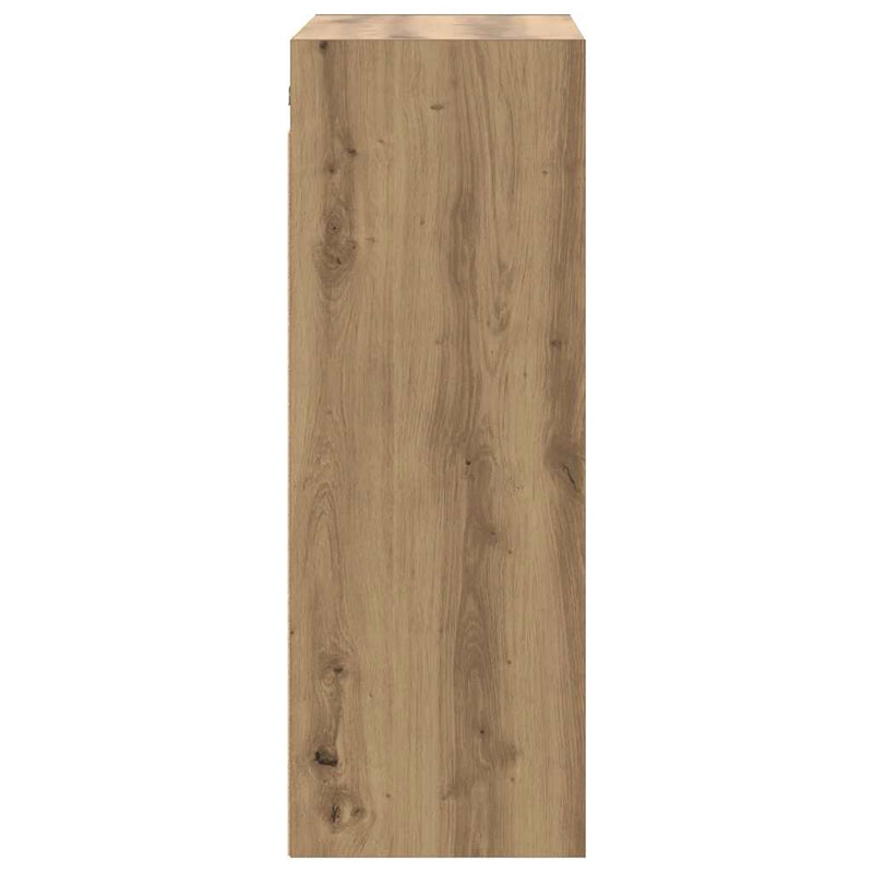 Dulap de perete suspendat, Stejar artizanal, 69,5x32,5x90 cm