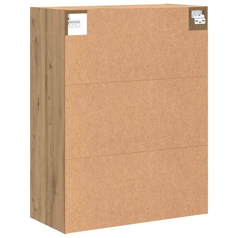 Dulap de perete suspendat, Stejar artizanal, 69,5x32,5x90 cm