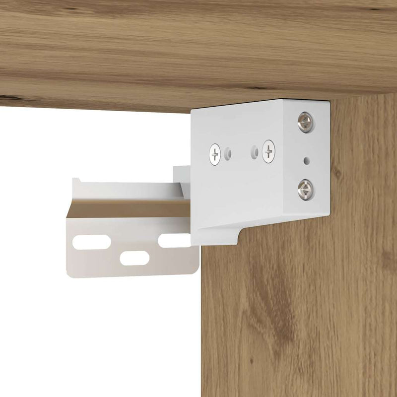 Dulap de perete suspendat, Stejar artizanal, 69,5x32,5x90 cm