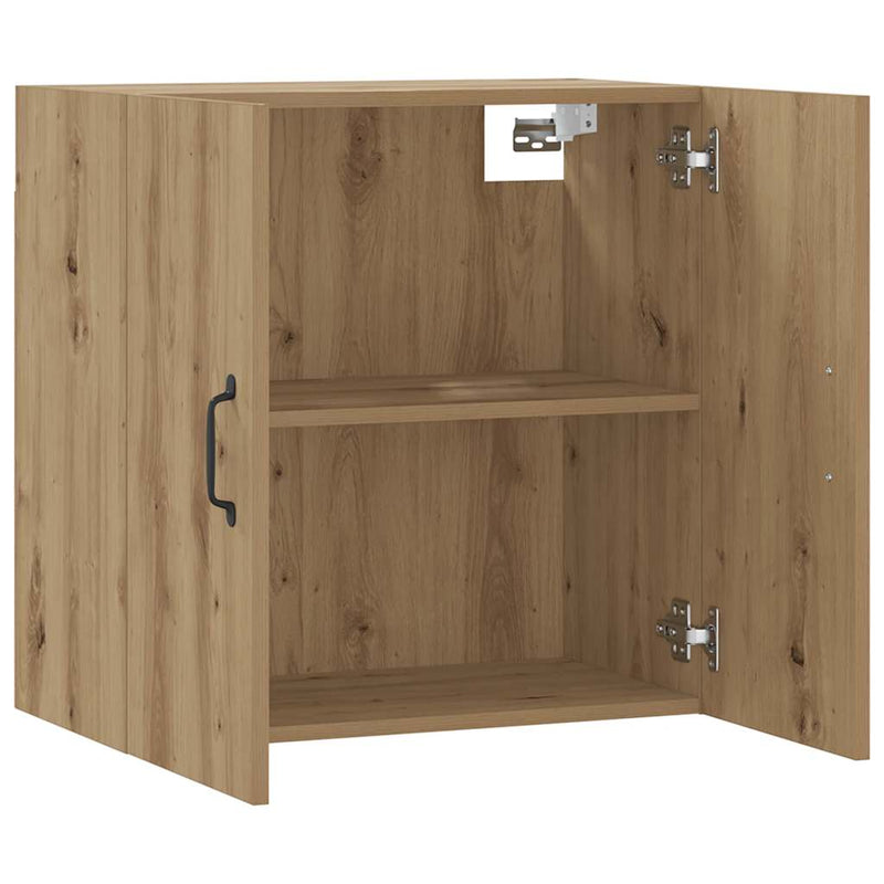 Dulap de perete, stejar artizanal, 60x31x60 cm, lemn prelucrat