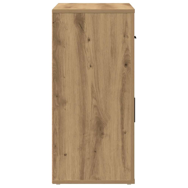 Dulap, stejar artizanal, 80x33x70 cm, lemn prelucrat