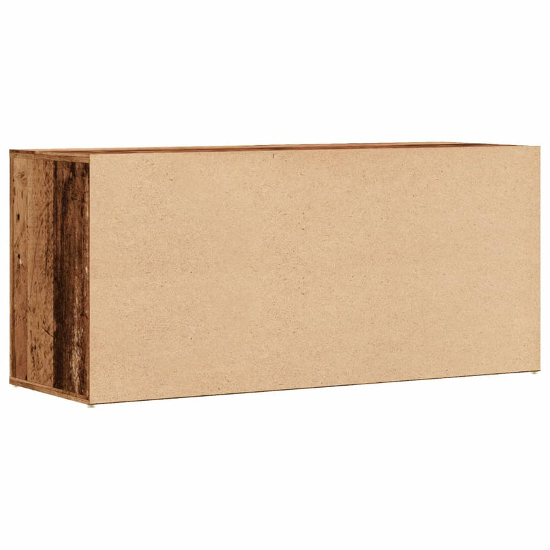 Banchetă de pantofi, lemn vechi, 100x35x45 cm, lemn prelucrat