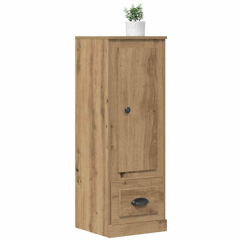 Dulap înalt, stejar artizanal, 36x35,5x103,5 cm, lemn prelucrat