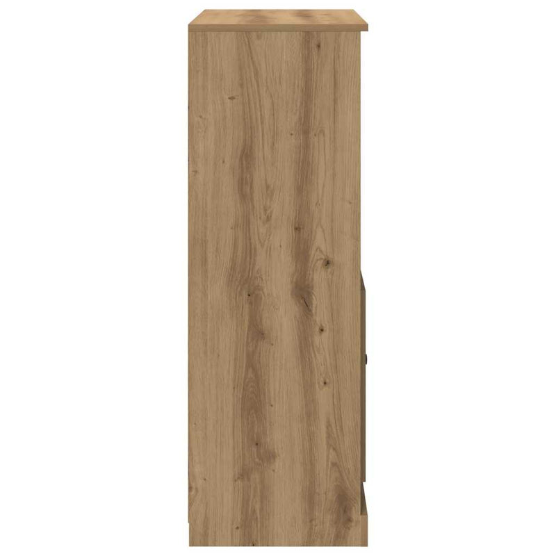 Dulap înalt, stejar artizanal, 60x35,5x103,5 cm, lemn prelucrat