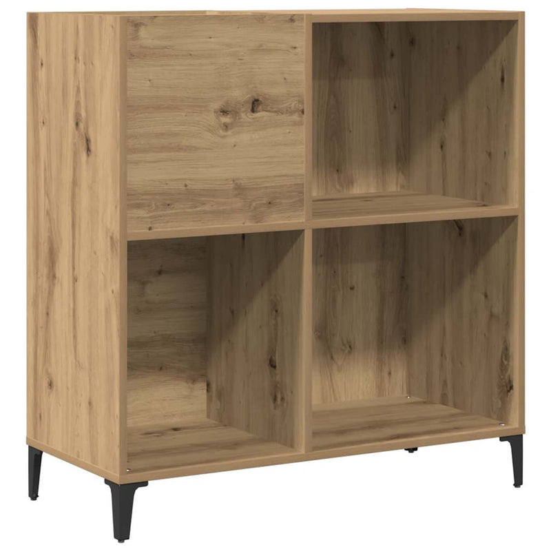 Dulap discuri stejar artizanal 84,5x38x89 cm lemn prelucrat