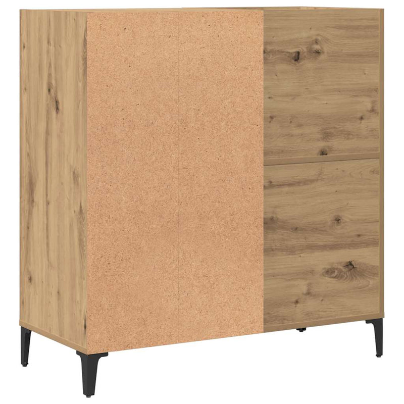 Dulap discuri stejar artizanal 84,5x38x89 cm lemn prelucrat