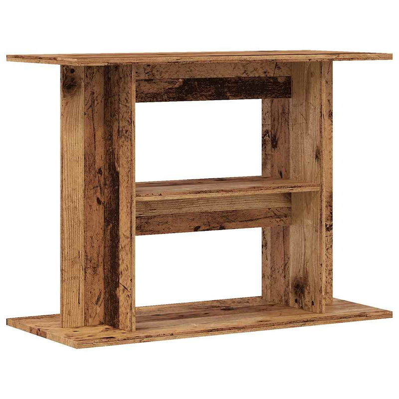 Suport pentru acvariu, lemn vechi, 80x35x60 cm, lemn stratificat