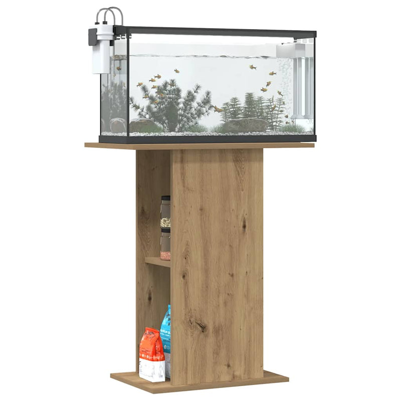 Suport pentru acvariu, lemn stratificat, stejar artizanal, 36x60,5x72,5 cm