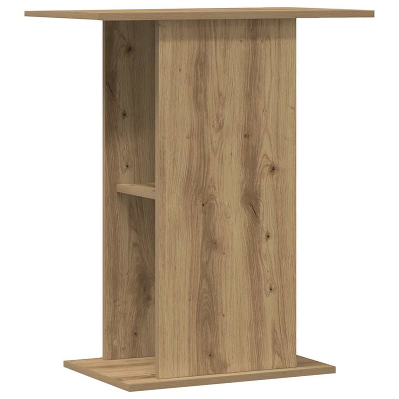 Suport pentru acvariu, lemn stratificat, stejar artizanal, 36x60,5x72,5 cm