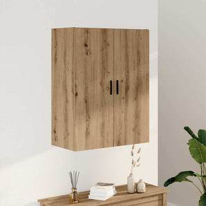 Dulap montat pe perete, stejar artizanal, 69,5x34x90 cm