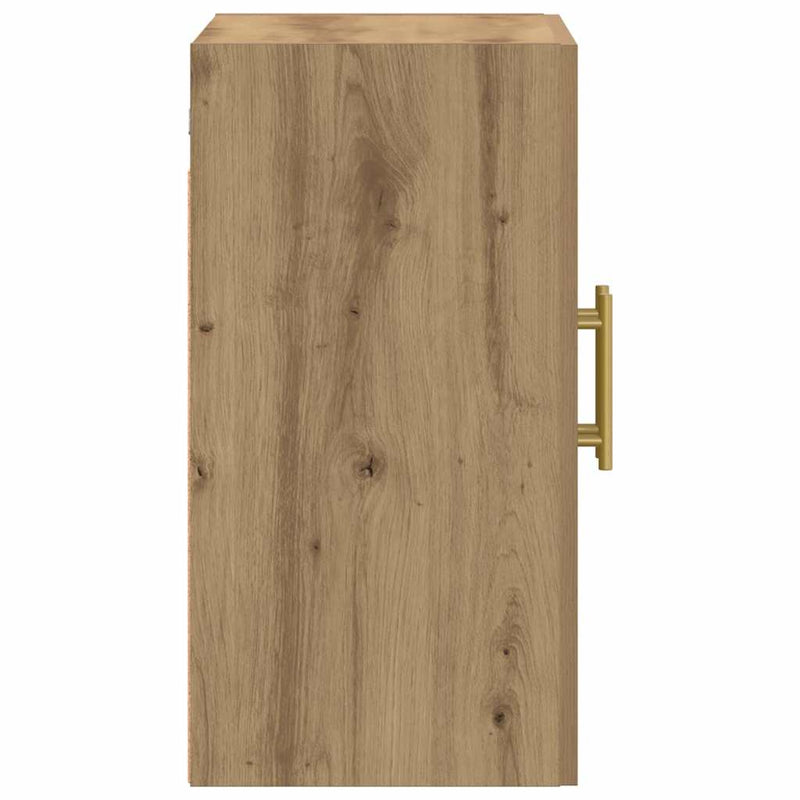Dulap de perete, stejar artizanal, 60x31x60 cm, lemn prelucrat