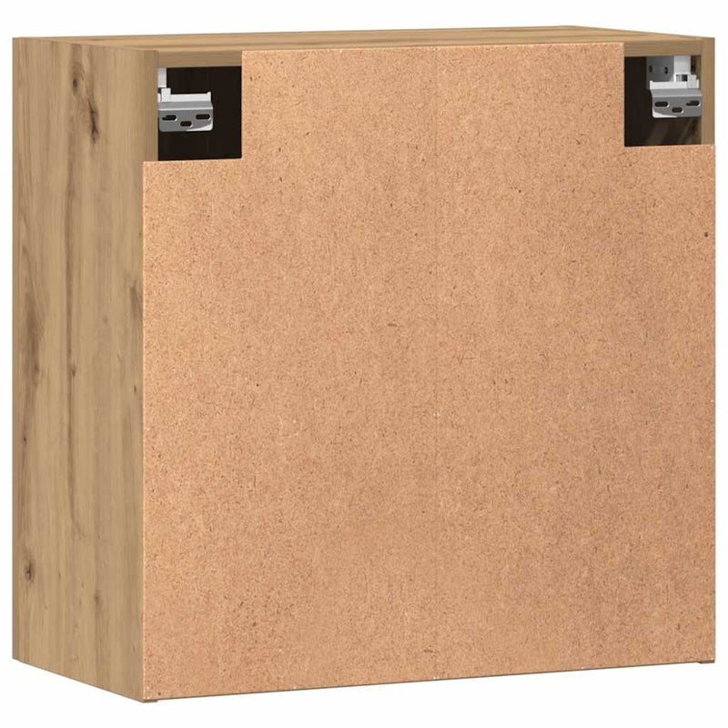 Dulap de perete, stejar artizanal, 60x31x60 cm, lemn prelucrat