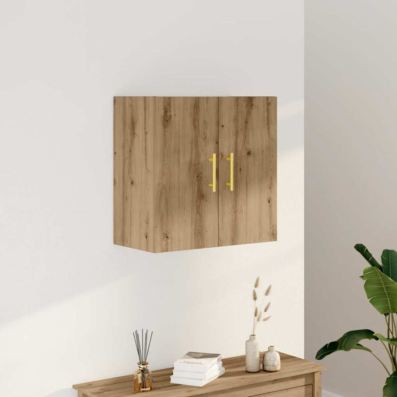 Dulap de perete, stejar artizanal, 60x31x60 cm, lemn prelucrat