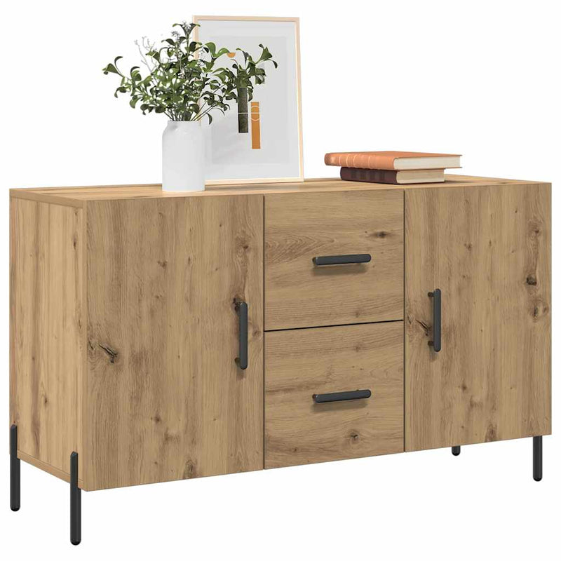 Dulap, stejar artizanal, 100x36x60 cm, lemn prelucrat
