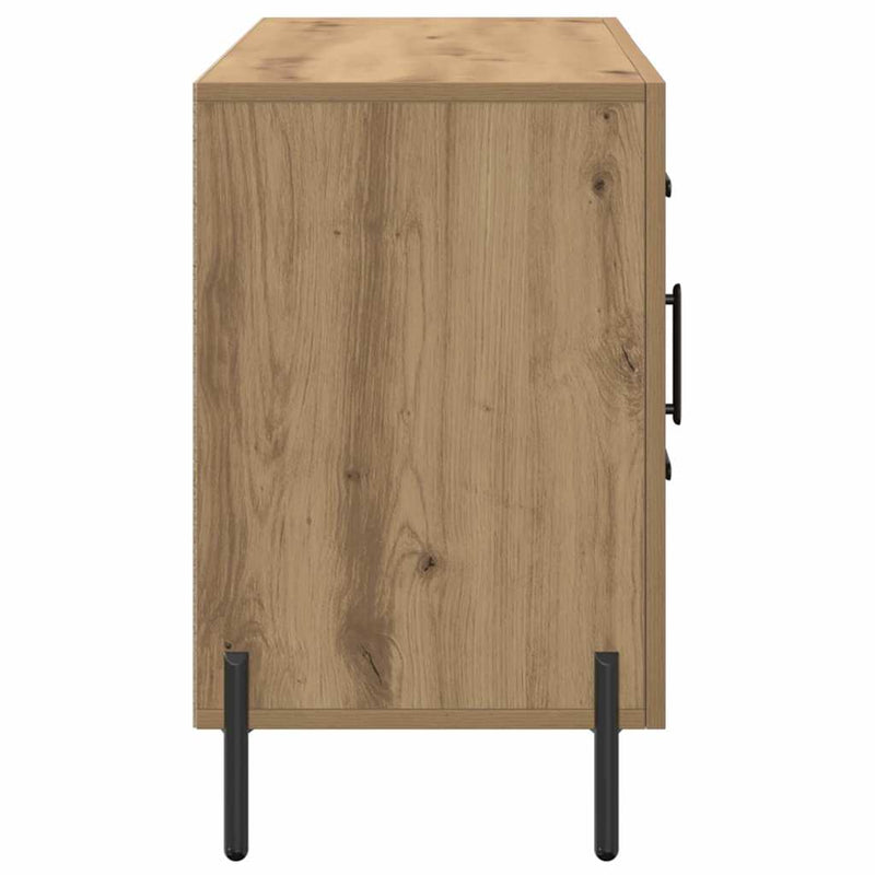 Dulap, stejar artizanal, 100x36x60 cm, lemn prelucrat