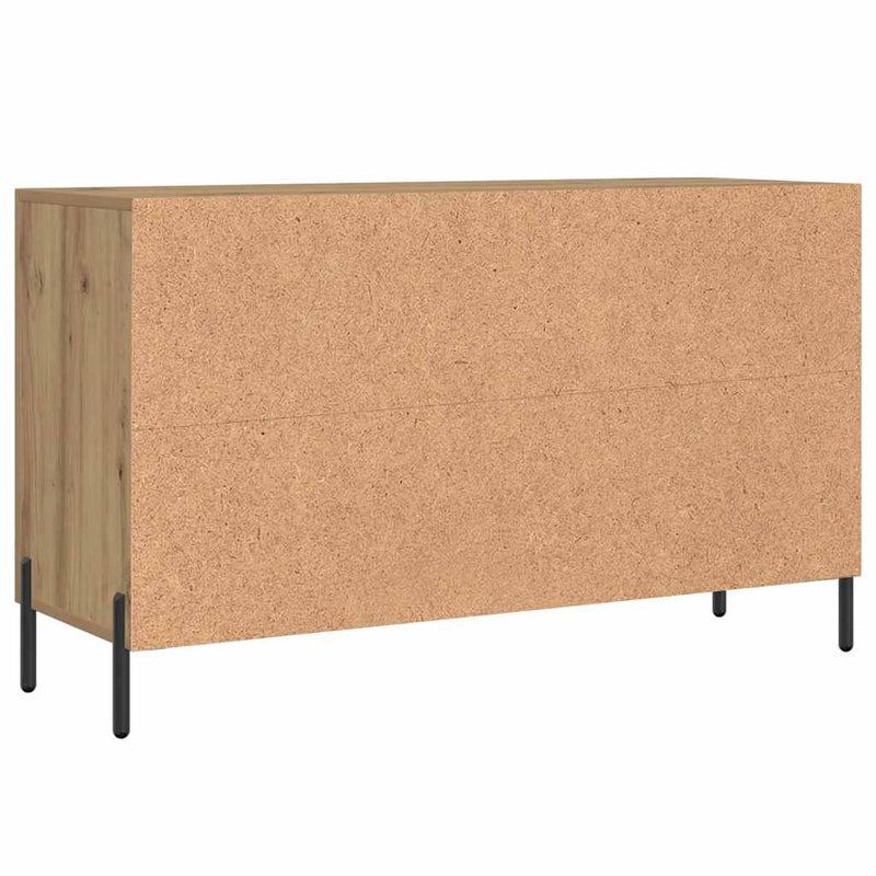 Dulap, stejar artizanal, 100x36x60 cm, lemn prelucrat