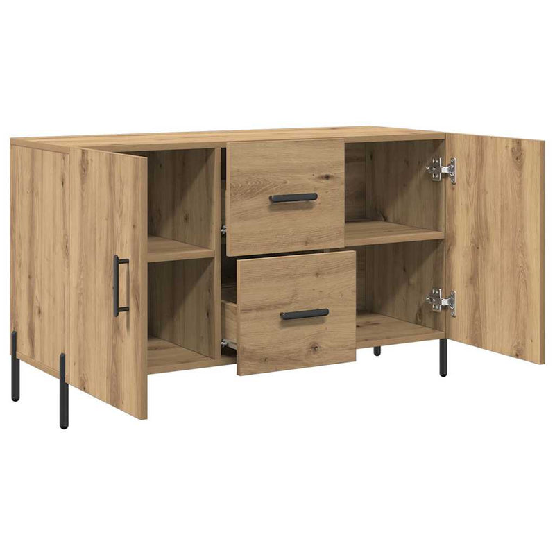 Dulap, stejar artizanal, 100x36x60 cm, lemn prelucrat