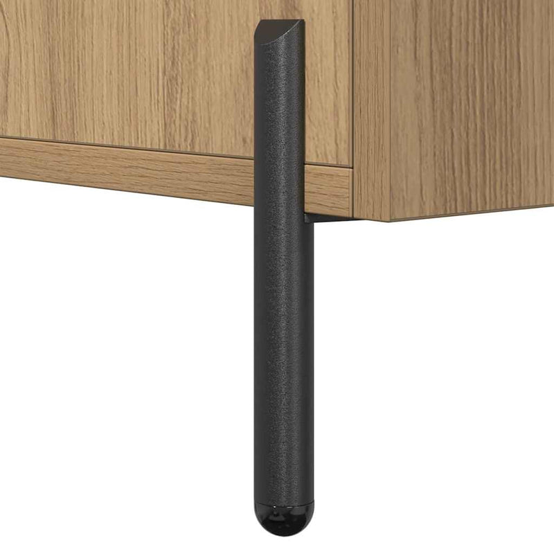 Dulap, stejar artizanal, 100x36x60 cm, lemn prelucrat