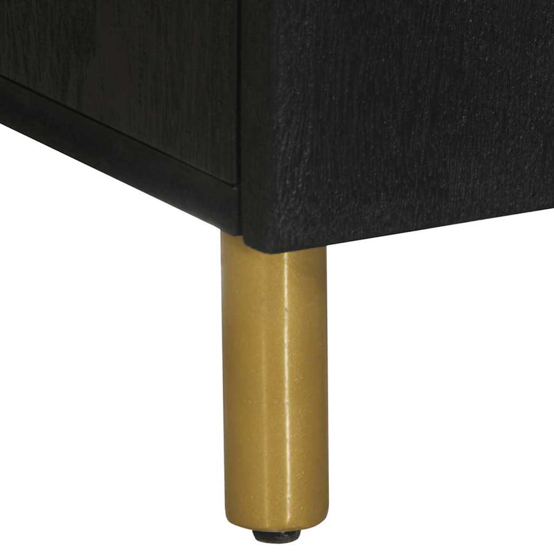 Dulap, negru, 60x33x75 cm, lemn prelucrat