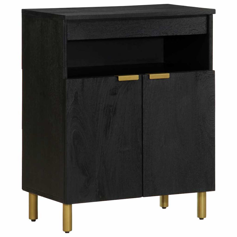 Dulap, negru, 60x33x75 cm, lemn prelucrat