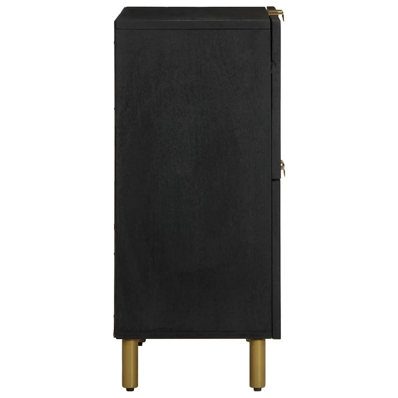Dulap, negru, 60x33x75 cm, lemn prelucrat