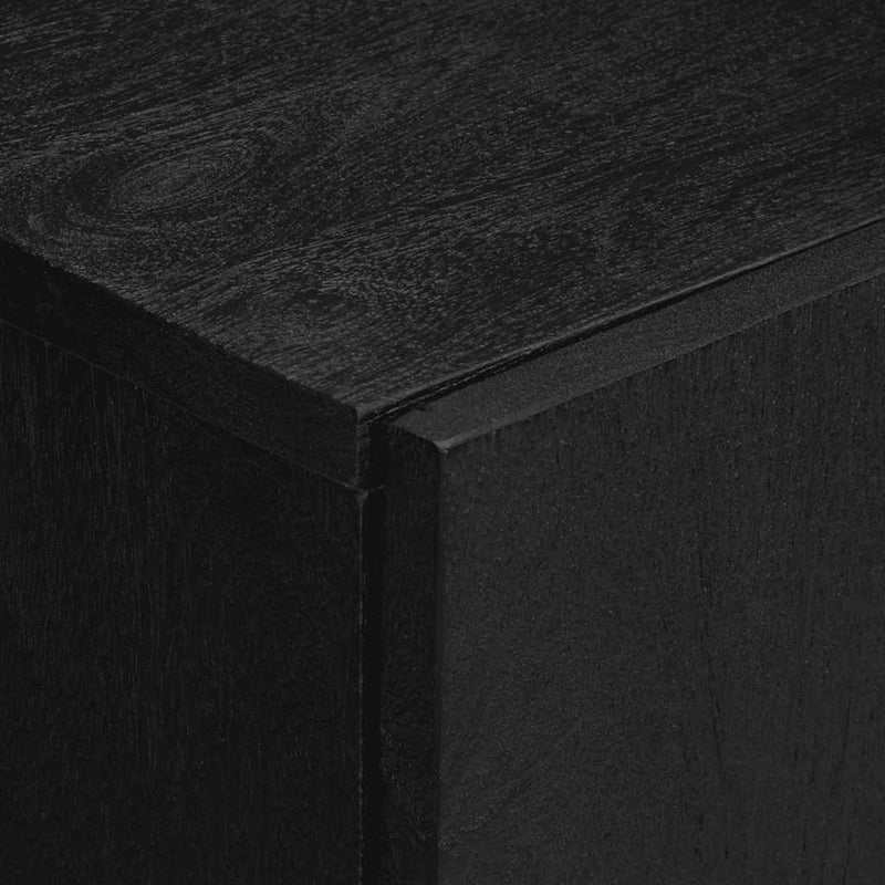Dulap, negru, 60x33x75 cm, lemn prelucrat