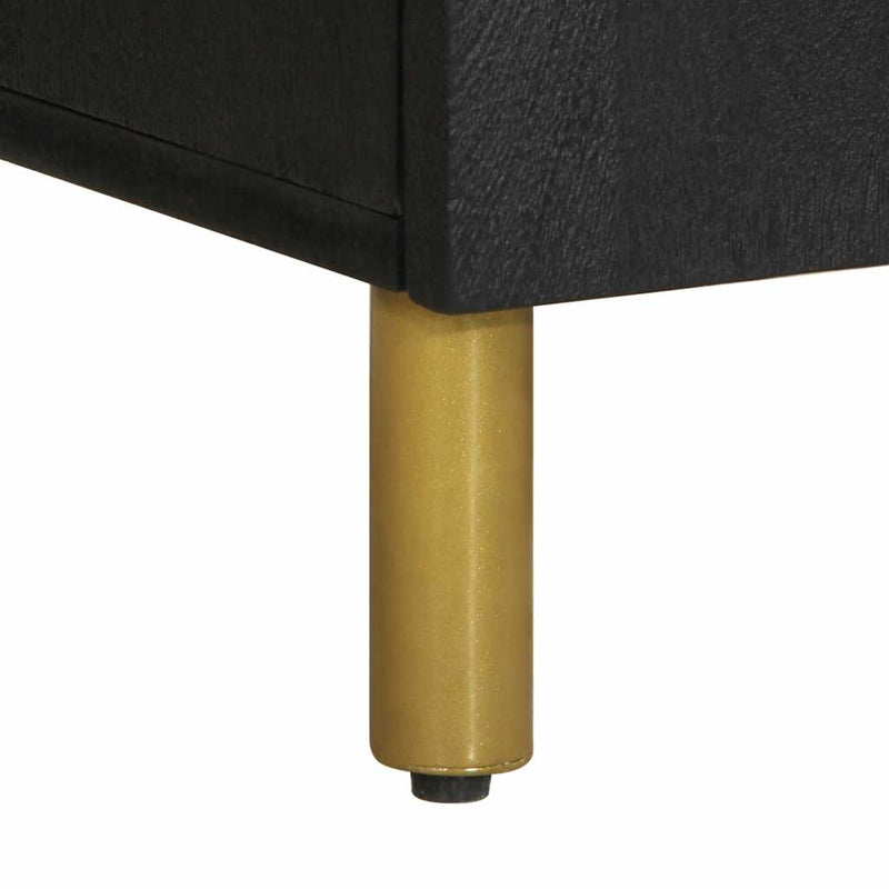 Dulap, negru, 60x33x75 cm, lemn prelucrat