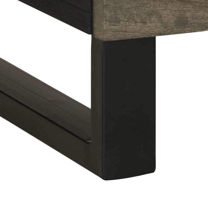 Noptiera neagra 50x33x62 cm lemn masiv de mango