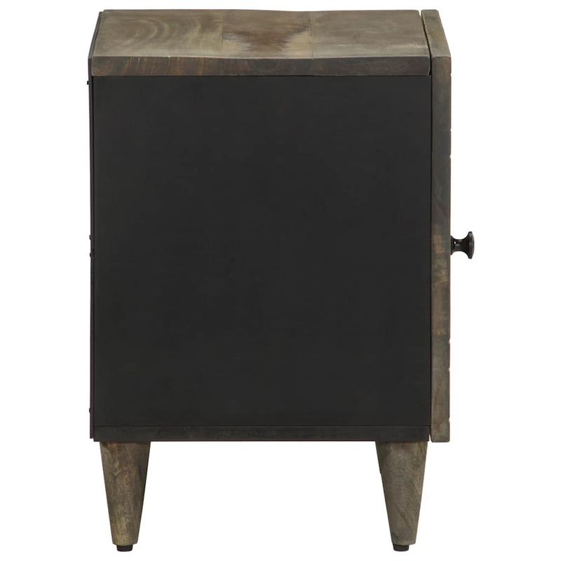 Noptiere 2 buc Gri deschis 40x33x46 cm Lemn masiv de mango