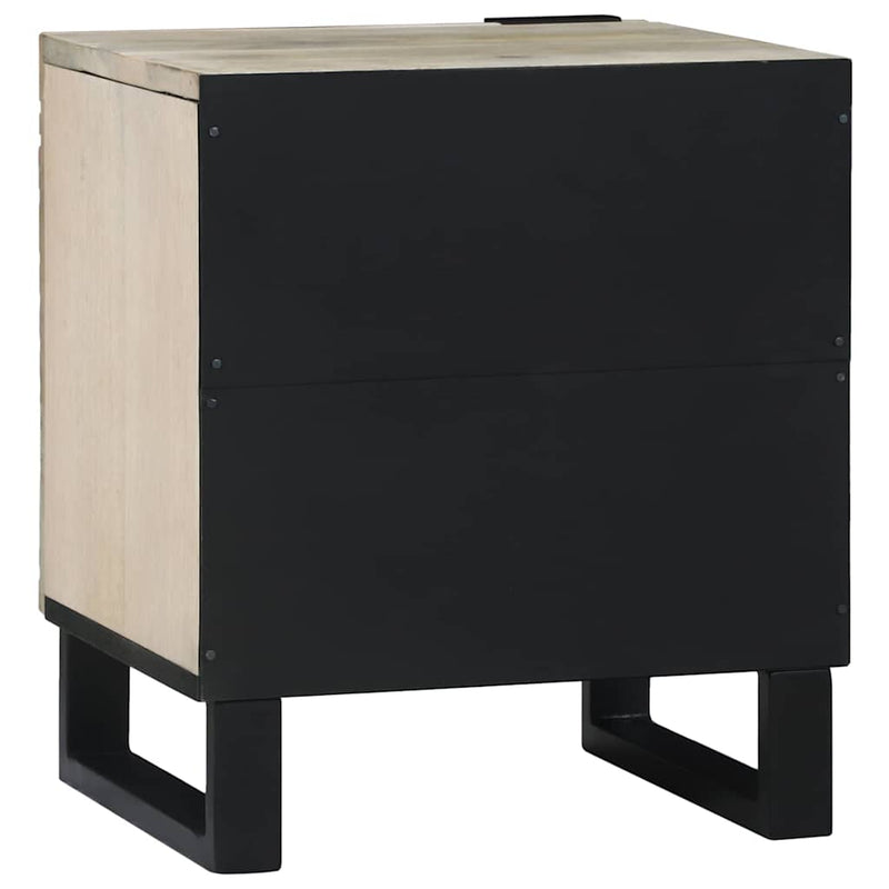Dulap de noapte 2 buc. Alb 40 x 33 x 46 cm Lemn prelucrat