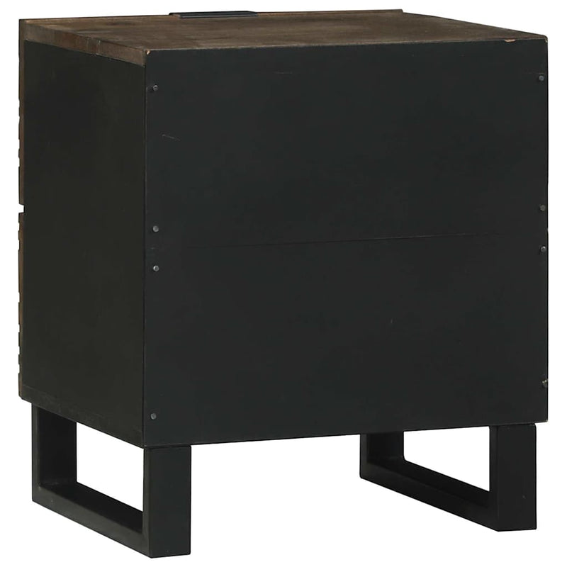 Dulap de noapte 2 buc. castan 40 x 33 x 46 cm Lemn prelucrat