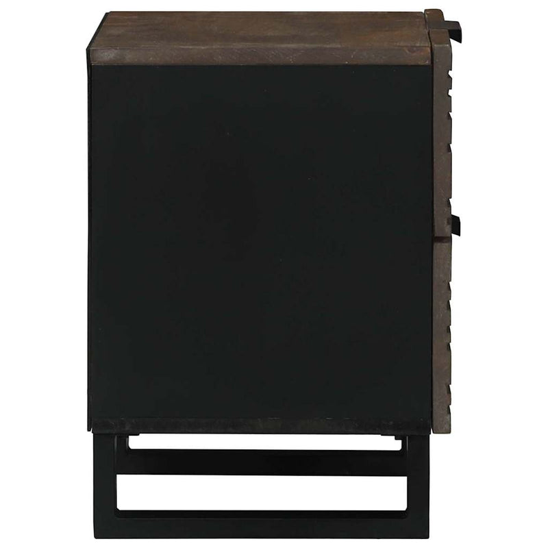Dulap de noapte 2 buc. castan 40 x 33 x 46 cm Lemn prelucrat