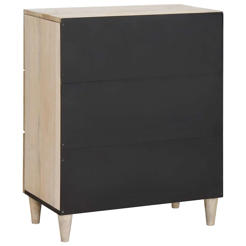 Bufet 60 x 33 x 75 cm Lemn masiv de mango Alb