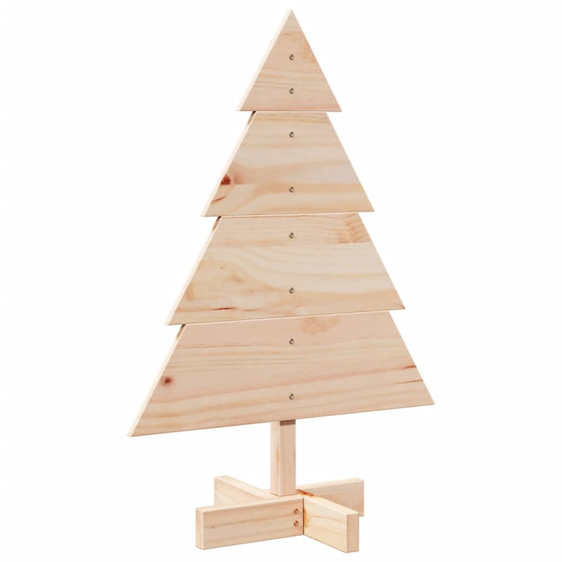 Brad de Crăciun decorativ, 70 cm, lemn masiv