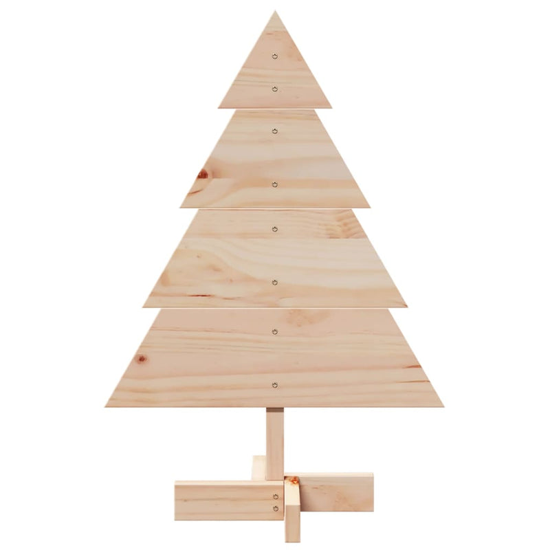 Brad de Crăciun decorativ, 70 cm, lemn masiv