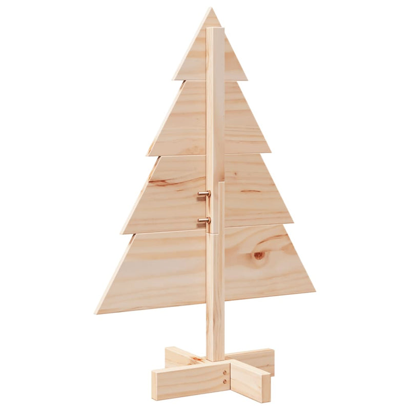 Brad de Crăciun decorativ, 70 cm, lemn masiv