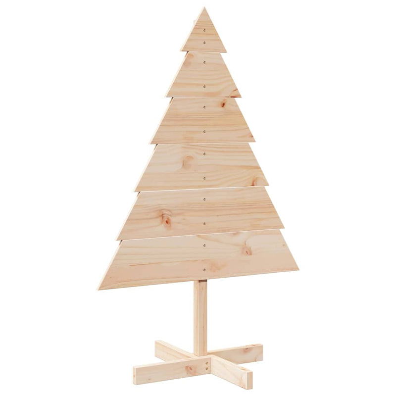 Brad de Crăciun decorativ, 110 cm, lemn masiv