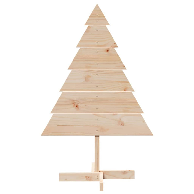 Brad de Crăciun decorativ, 110 cm, lemn masiv