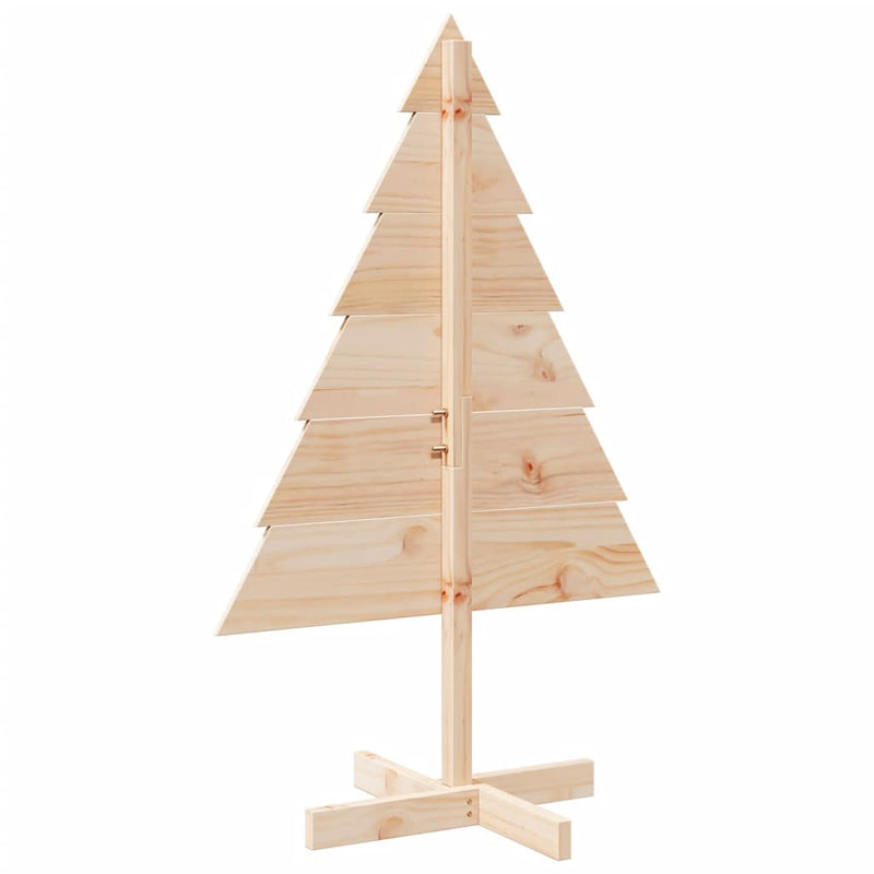 Brad de Crăciun decorativ, 110 cm, lemn masiv