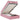 Cadru de pat otoman cu saltea, catifea roz 90x190cm