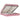 Cadru de pat otoman cu saltele Roz 200x200cm catifea