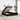 Cadru de pat otoman cu saltele, material negru 160x200cm