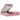 Cadru de pat otoman cu saltele Roz 160x200cm catifea