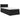 Pat otoman cu saltea negru 100x200 cm stofa