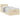 Pat otoman cu saltea crem 100x200 cm stofa